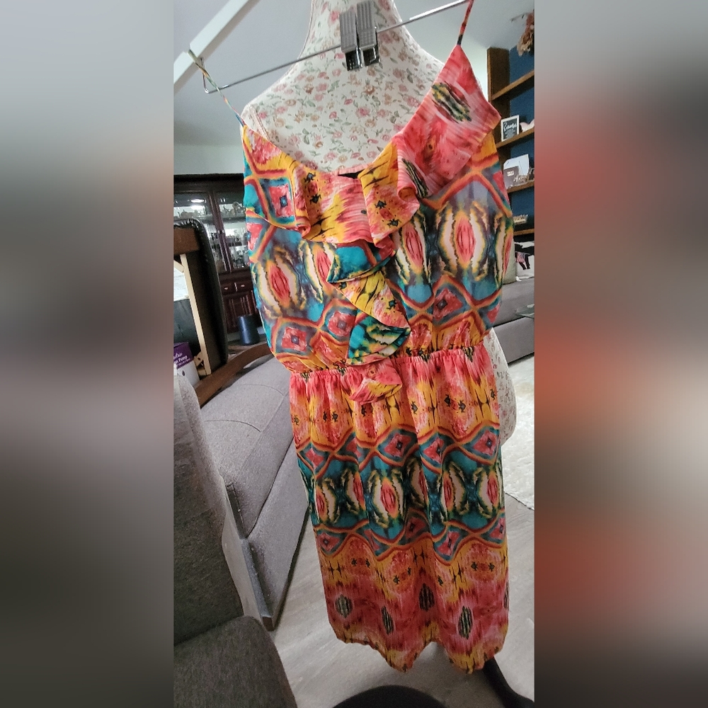 Windsor Multicolor One Shoulder Dress Size Small